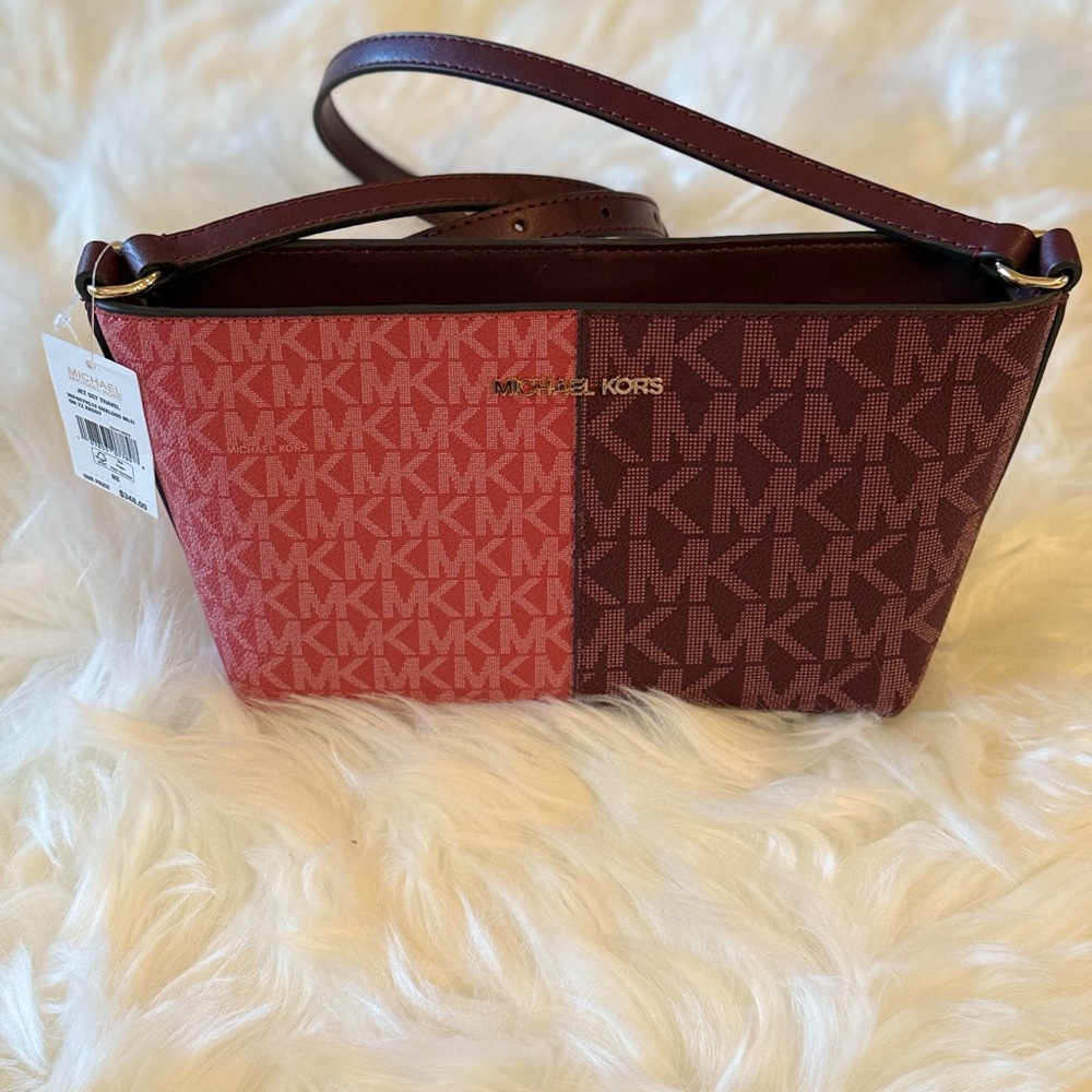Michael Kors Pink and Brown Women's Bag